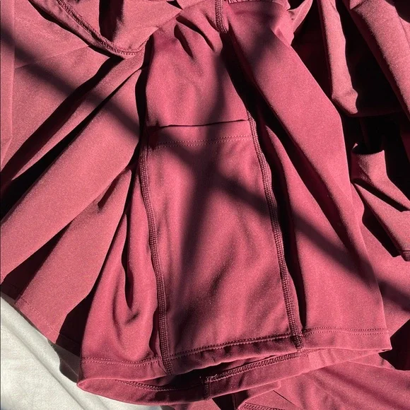 Chic Maroon Skater Skirt - Picture 5 of 5